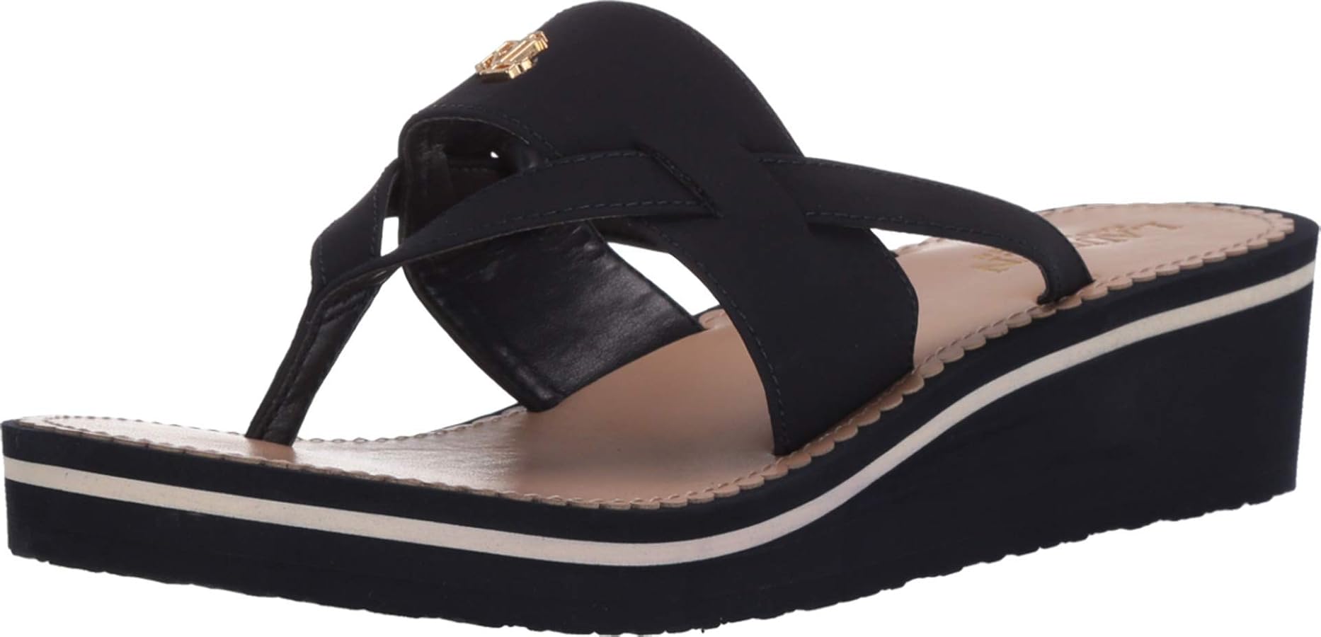 ☆セール☆Ralph Lauren Rosalind トングサンダル♪ BLACK Amazon.com | Lauren Ralph Lauren Rosalind Sandal Black